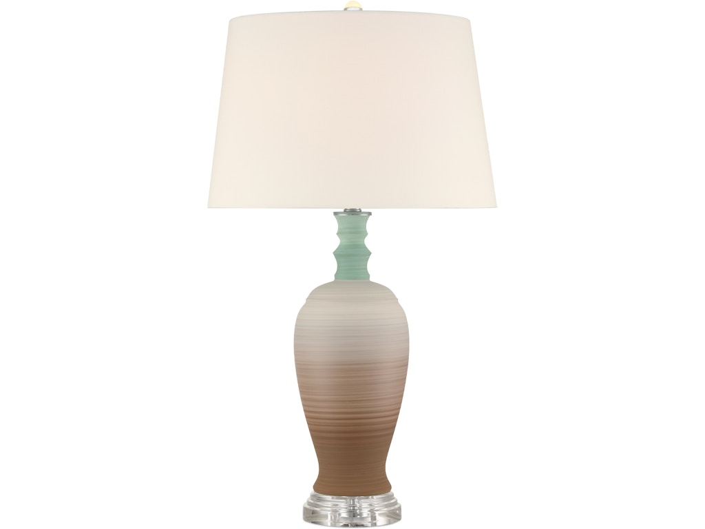Happy 80's Brown and Pale Blue Table Lamp