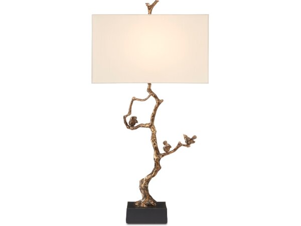 Shadows Brass Table Lamp