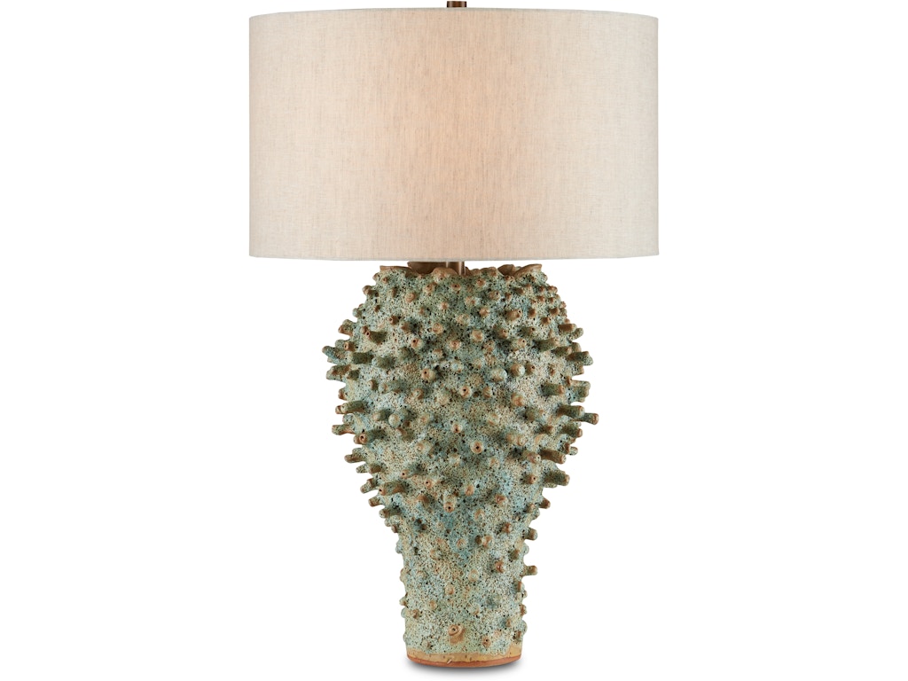 Sea Urchin Green Table Lamp
