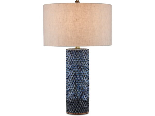 Polka Dot Blue Table Lamp