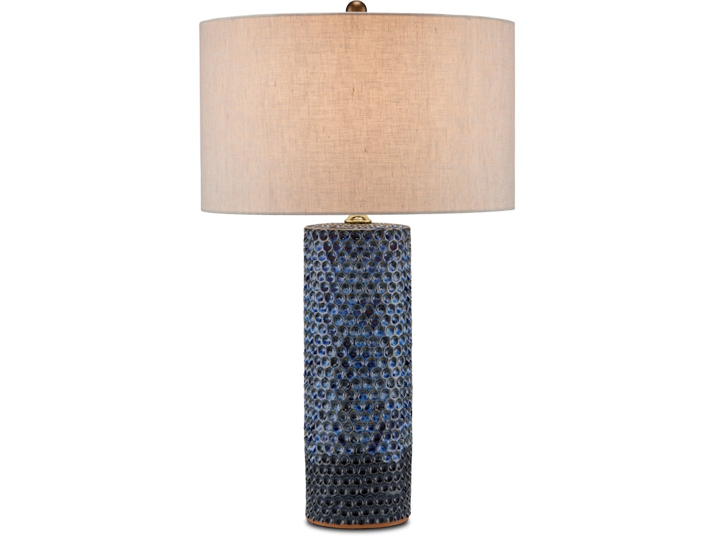 Polka Dot Blue Table Lamp