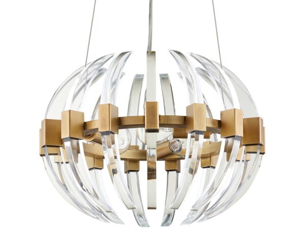 Coquette Small Brass Chandelier - Image 4