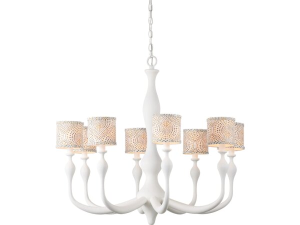 Ludwig White Chandelier - Image 5