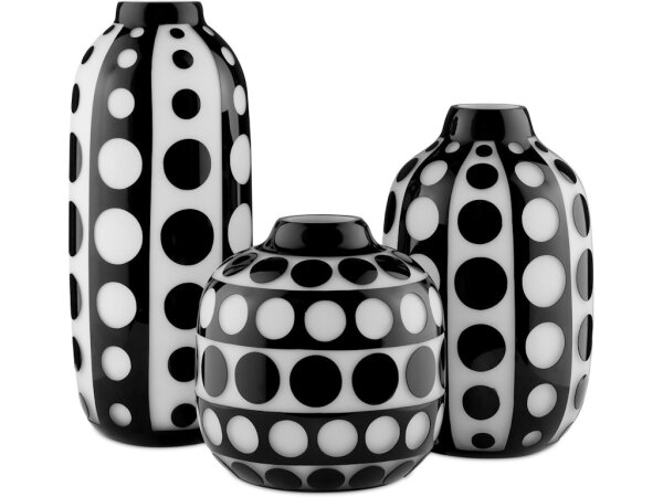 Cicero Small Black and White Vase - Image 4