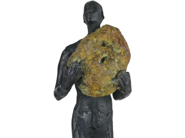 Man on Rock Medium Bronze - Image 2