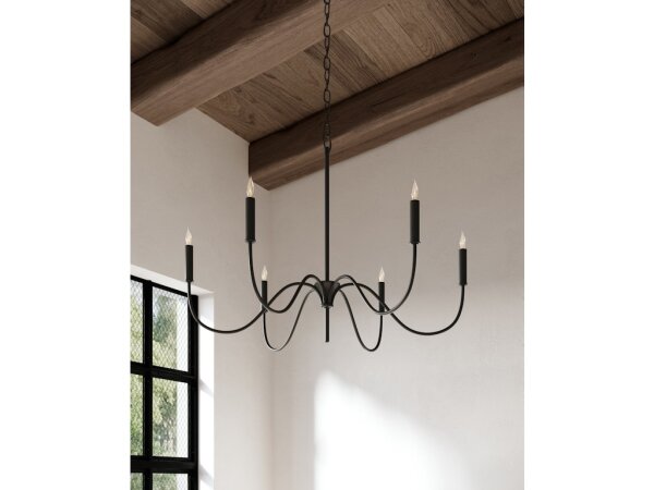 Tirrell Small Black Chandelier - Image 5