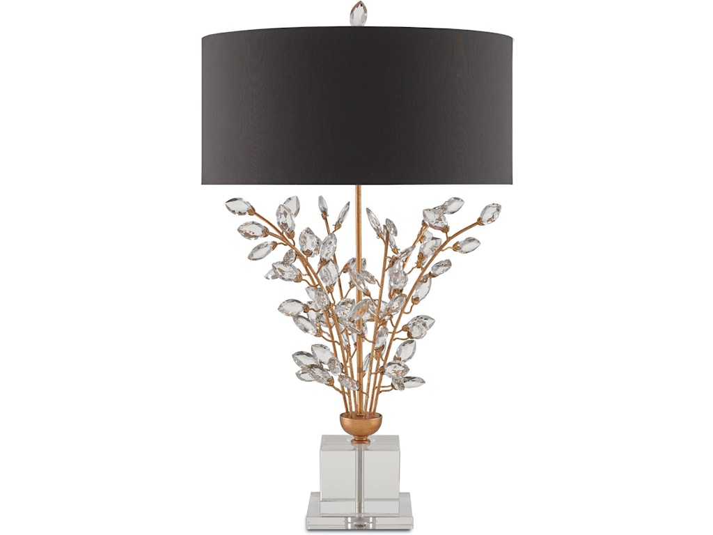 Forget-Me-Not Gold Table Lamp
