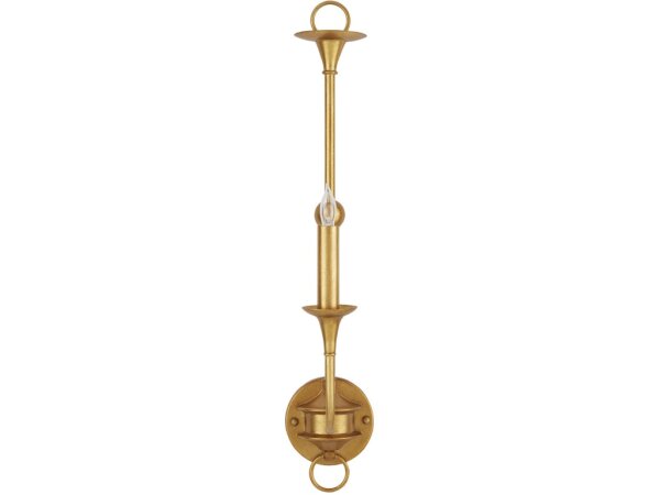 Nottaway Gold Single-Light Wall Sconce - Image 4