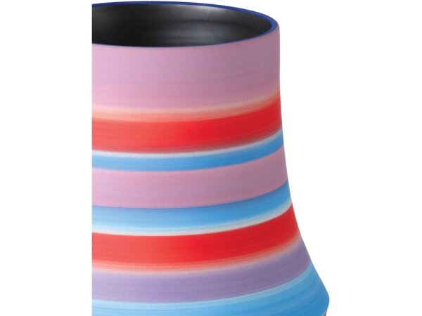 Happy 80's Large Bright Blue and Red Vase - Image 2