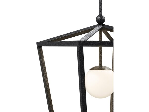 Denison Medium Black Outdoor Lantern - Image 3