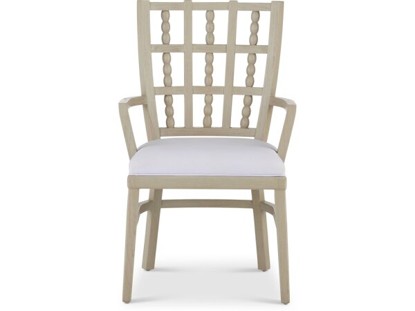 Norene Gray Armchair, Muslin - Image 2