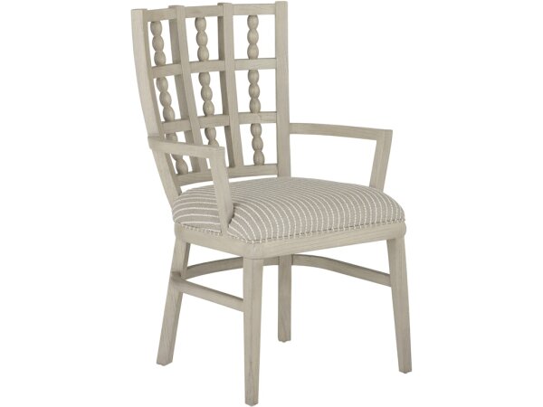 Norene Gray Armchair, Demetria Parchment