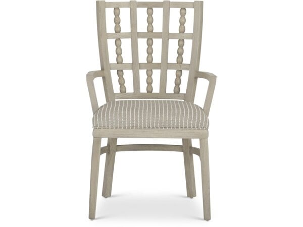Norene Gray Armchair, Demetria Parchment - Image 2