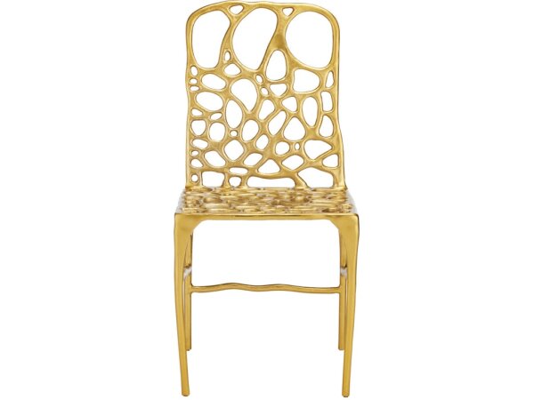 Honeycomb Gold Side Chair - Image 3