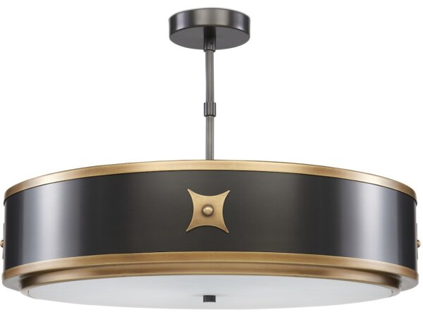 Huntsman Black Semi-Flush Mount - Image 3