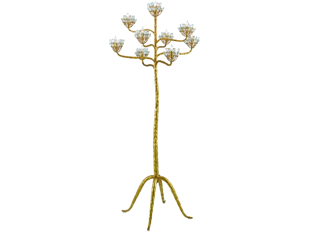 Agave Americana Gold Floor Lamp