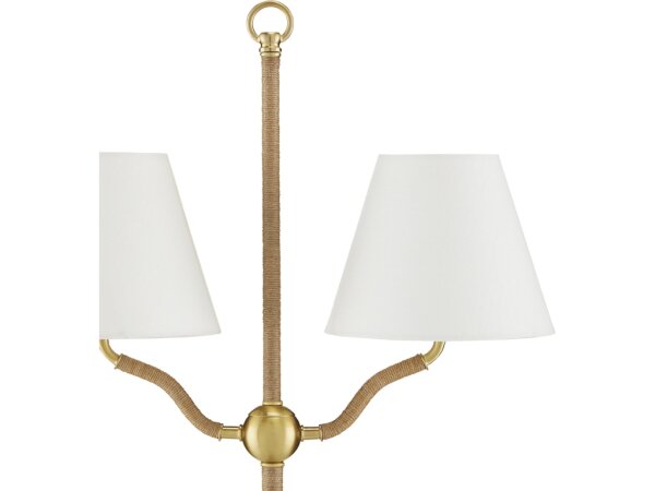 Sirocco Brass Floor Lamp - Image 3