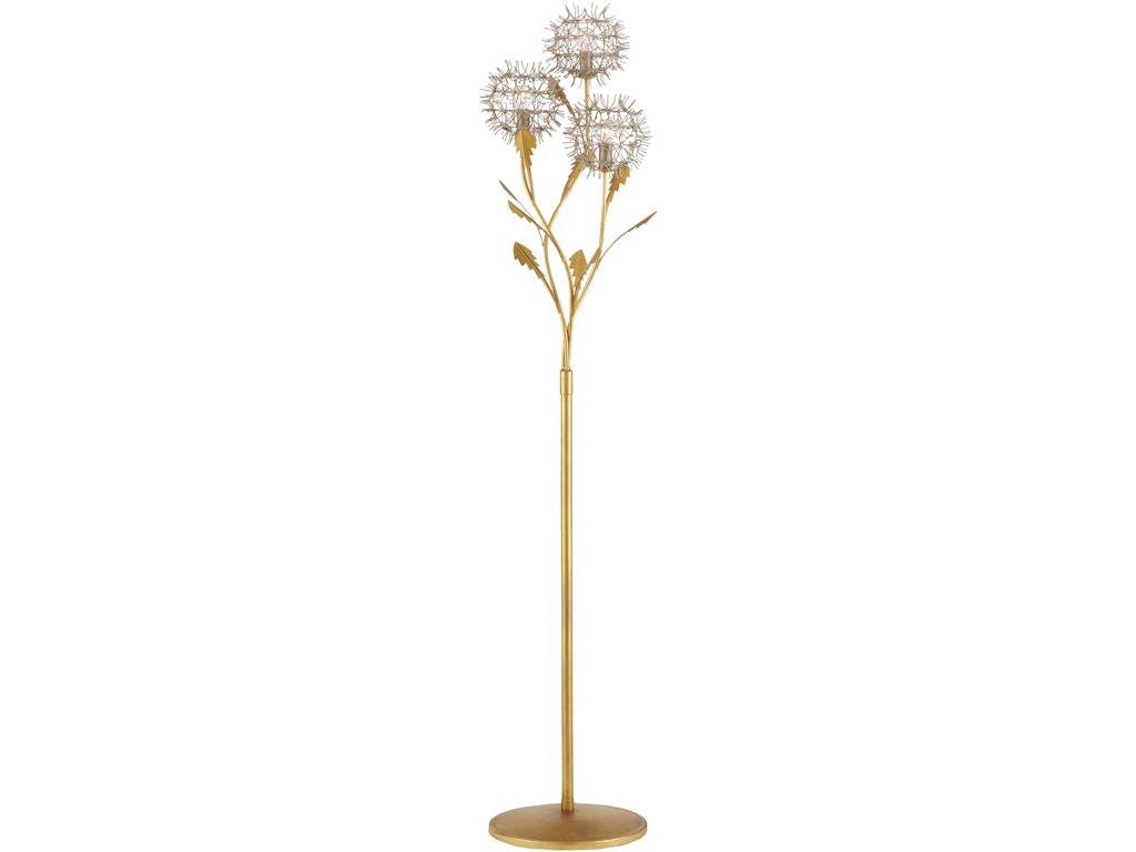 Dandelion Silver and Gold Floor Lamp