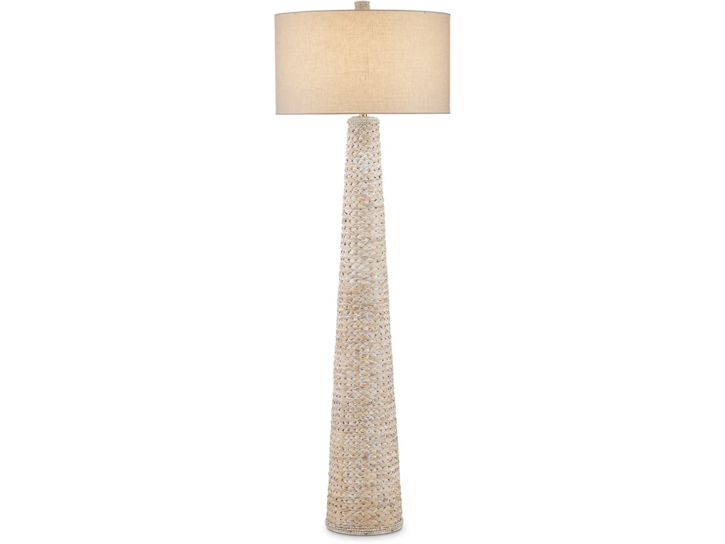 Birdsong Whitewash Floor Lamp