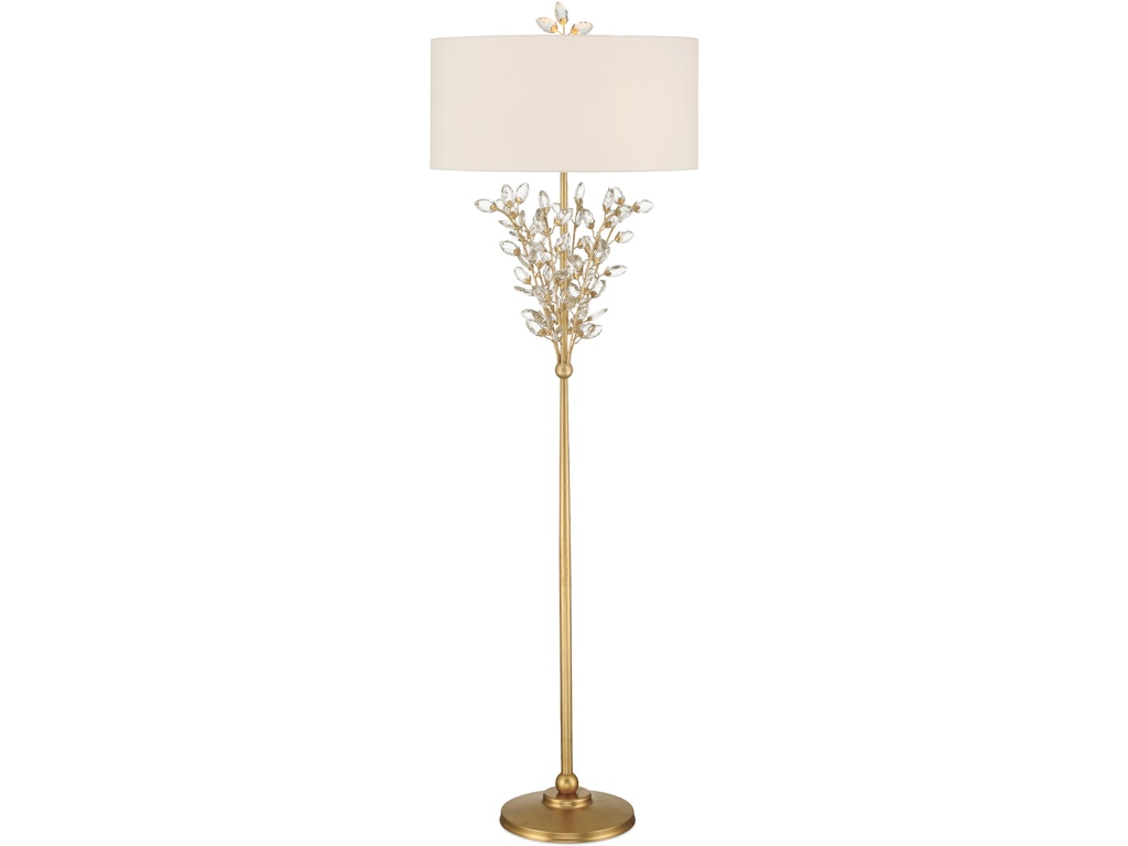Forget-Me-Not Gold Floor Lamp