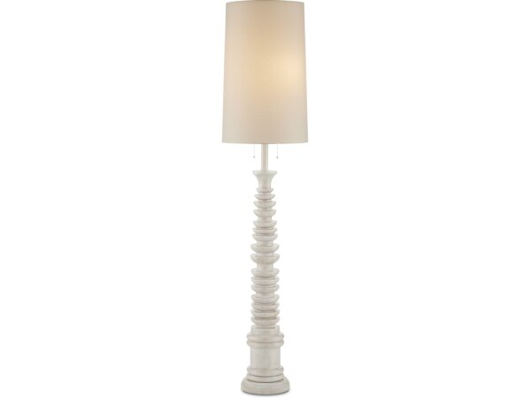 Malayan White Floor Lamp