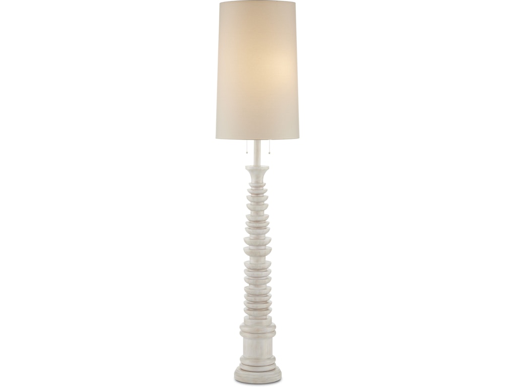 Malayan White Floor Lamp