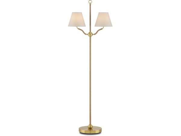 Sirocco Brass Floor Lamp