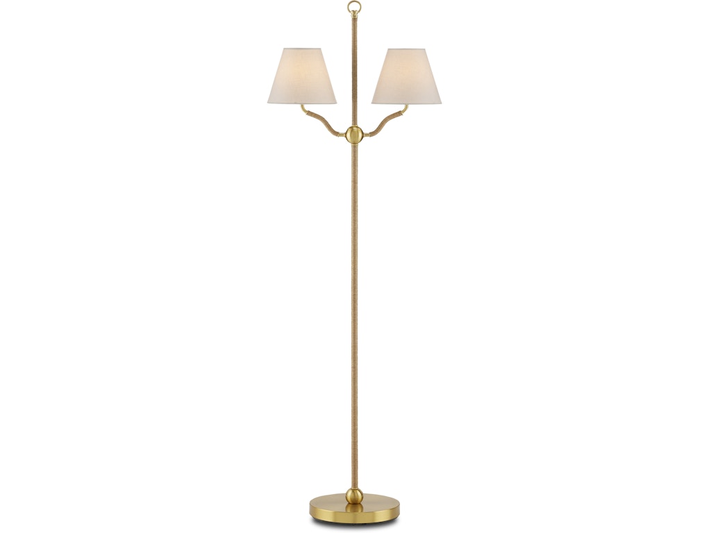 Sirocco Brass Floor Lamp