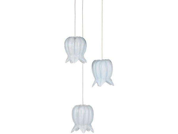 Polpo Blue 3-Light Round Multi-Drop Pendant - Image 4