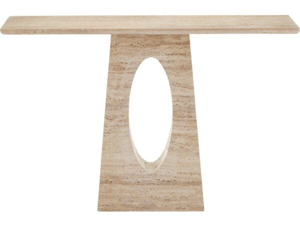 Demi Travertine Console Table - Image 5