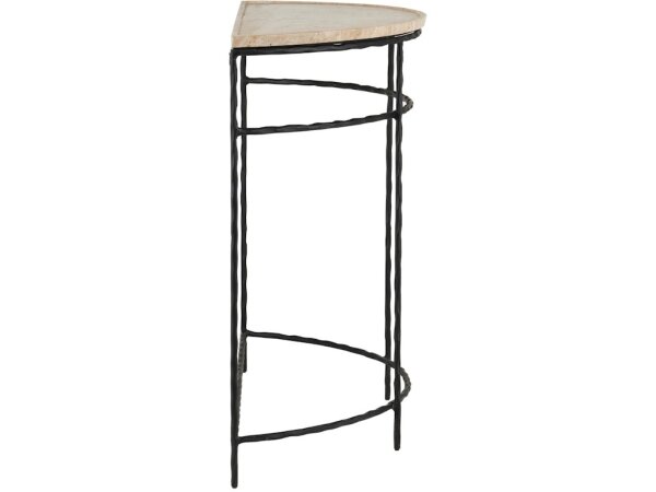 Boyles Travertine Demi-Lune Table - Image 5