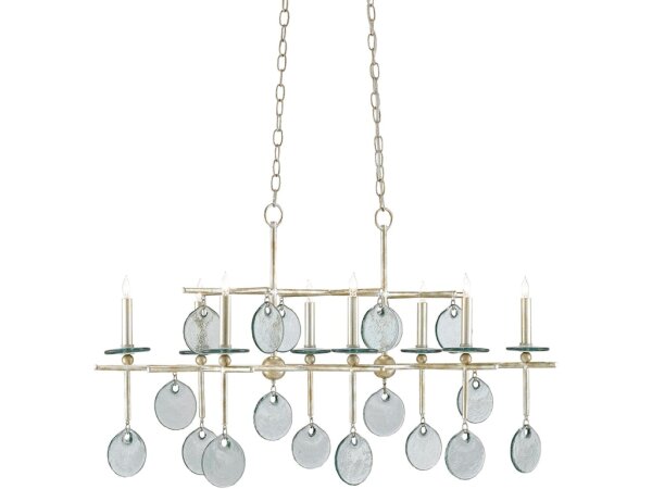 Sethos Silver Rectangular Chandelier - Image 2