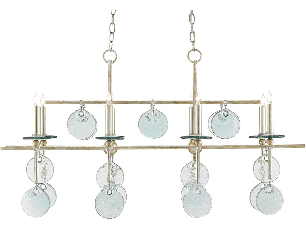 Sethos Silver Rectangular Chandelier