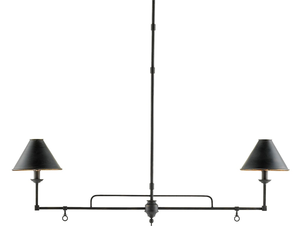 Prosperity Black Rectangular Chandelier