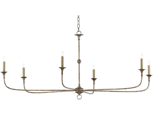 Nottaway Large Bronze Chandelier