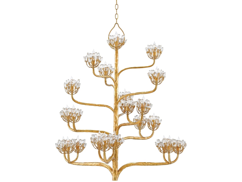 Agave Americana Gold Chandelier