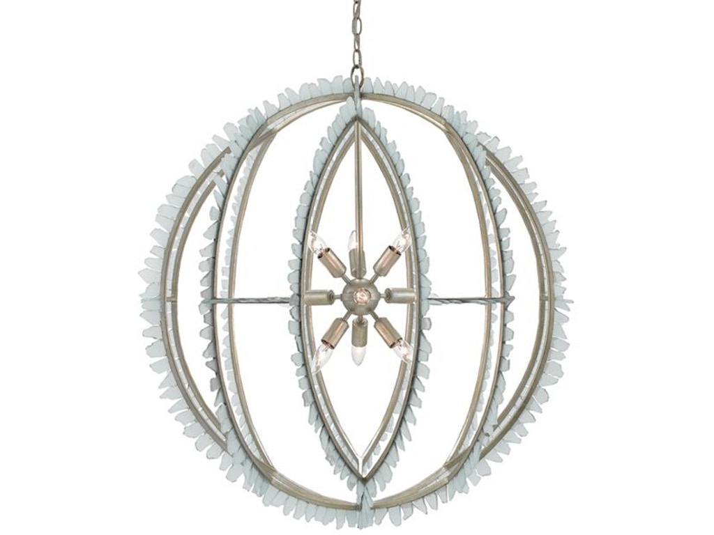 Saltwater Silver Orb Chandelier