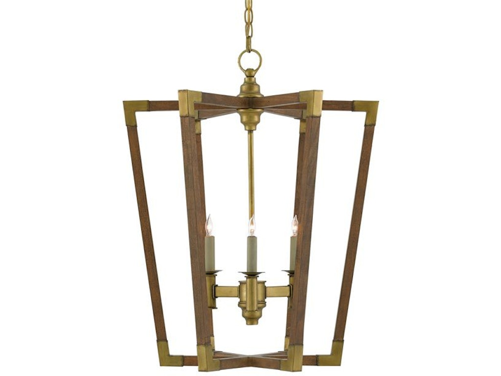 Bastian Medium Chestnut Lantern
