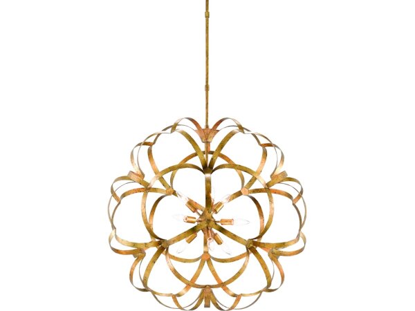 Sappho Gold Orb Chandelier