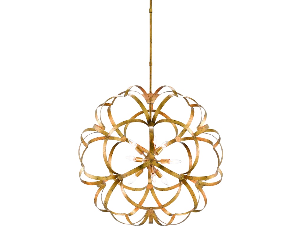 Sappho Gold Orb Chandelier