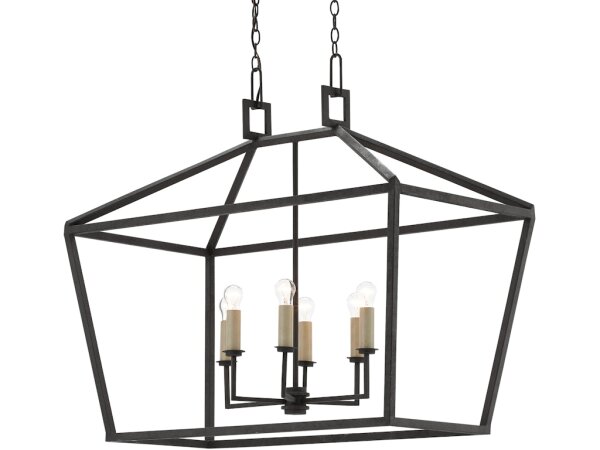 Denison Rectangular Black Lantern - Image 3