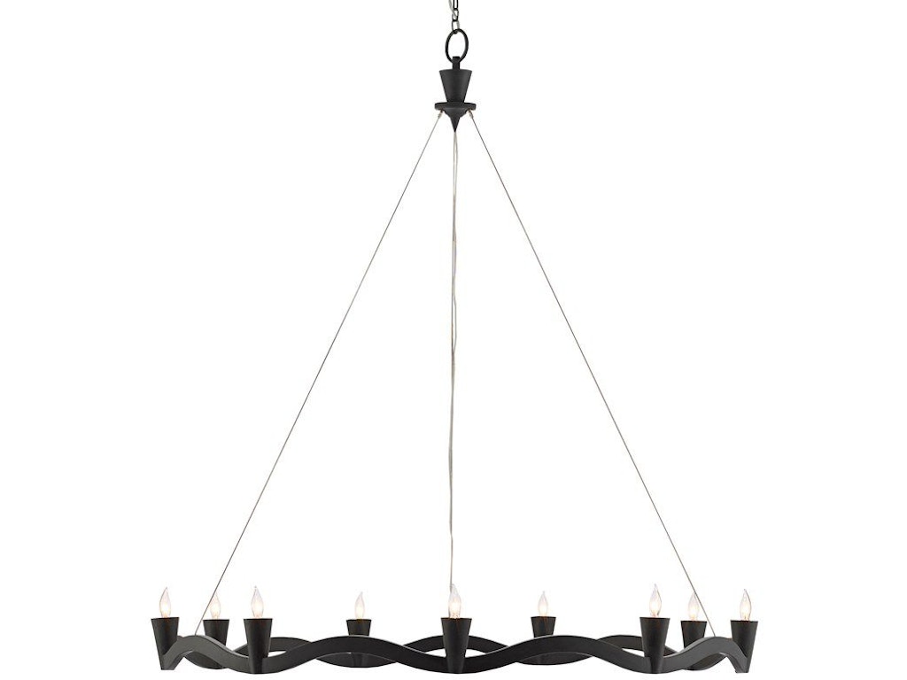 Serpentina Black Chandelier