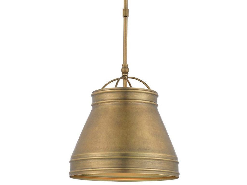 Lumley Brass Pendant