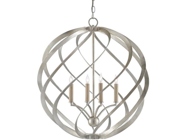 Roussel Silver Orb Chandelier
