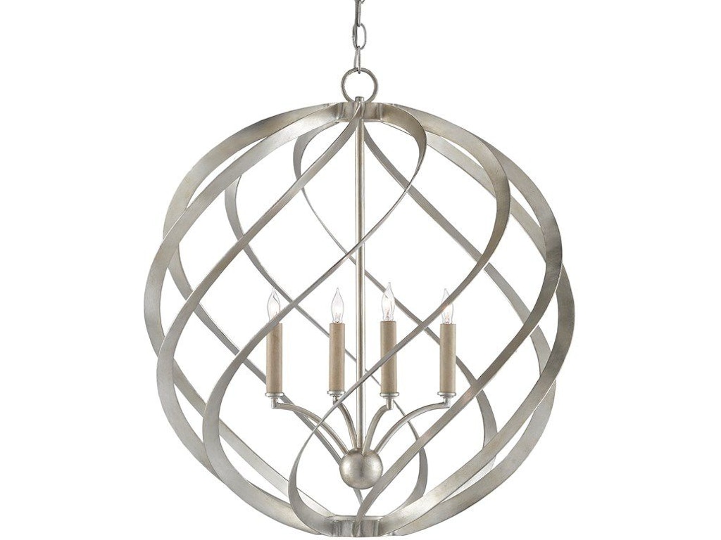 Roussel Silver Orb Chandelier