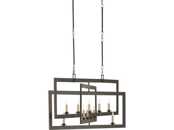 Middleton Rectangular Bronze Chandelier - Image 3