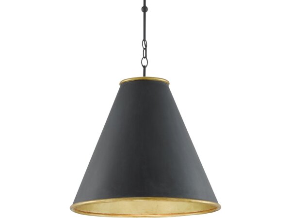 Pierrepont Large Black Pendant