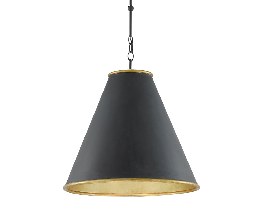Pierrepont Large Black Pendant