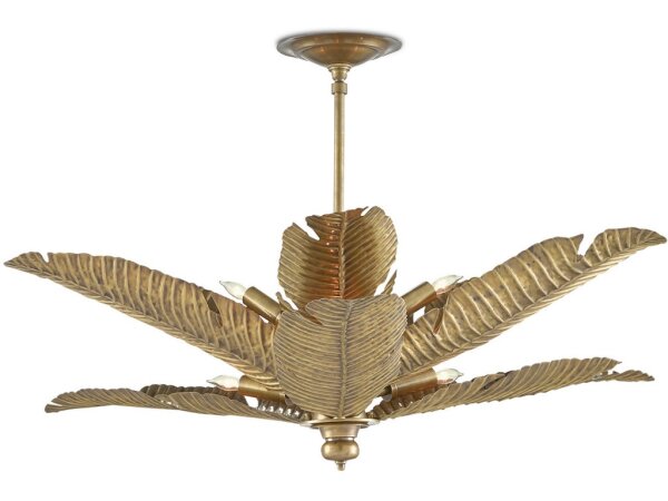 Tropical Gold Semi-Flush Mount