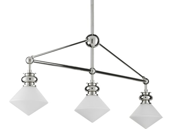 Rycroft Nickel Rectangular Chandelier - Image 3
